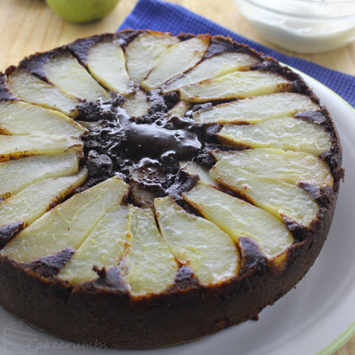Cakecrumbs' Molten Chocolate and Pear Pudding
